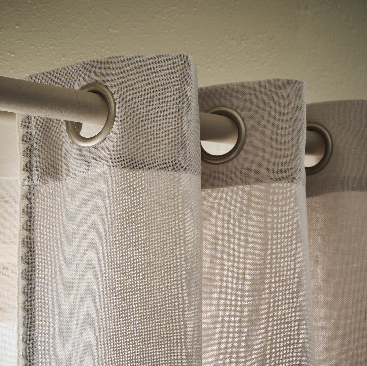 Curtain with studs 140x280cm Pundo Water Grey 436/34