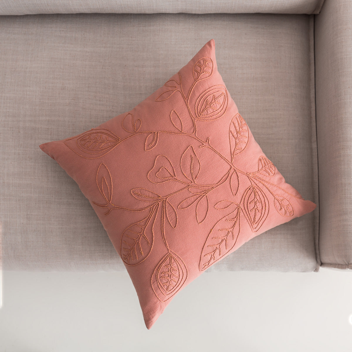 Pillowcase 43x43cm Pale Apple pink 381/ 17