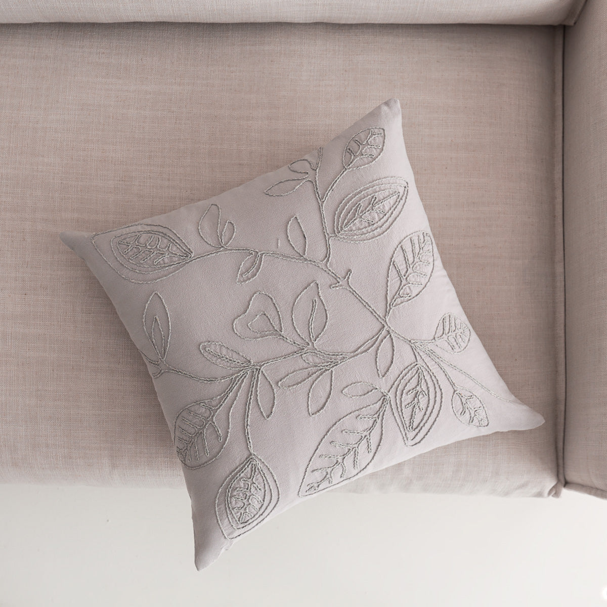 Pillowcase 43x43cm Pale Water Grey 381/ 34