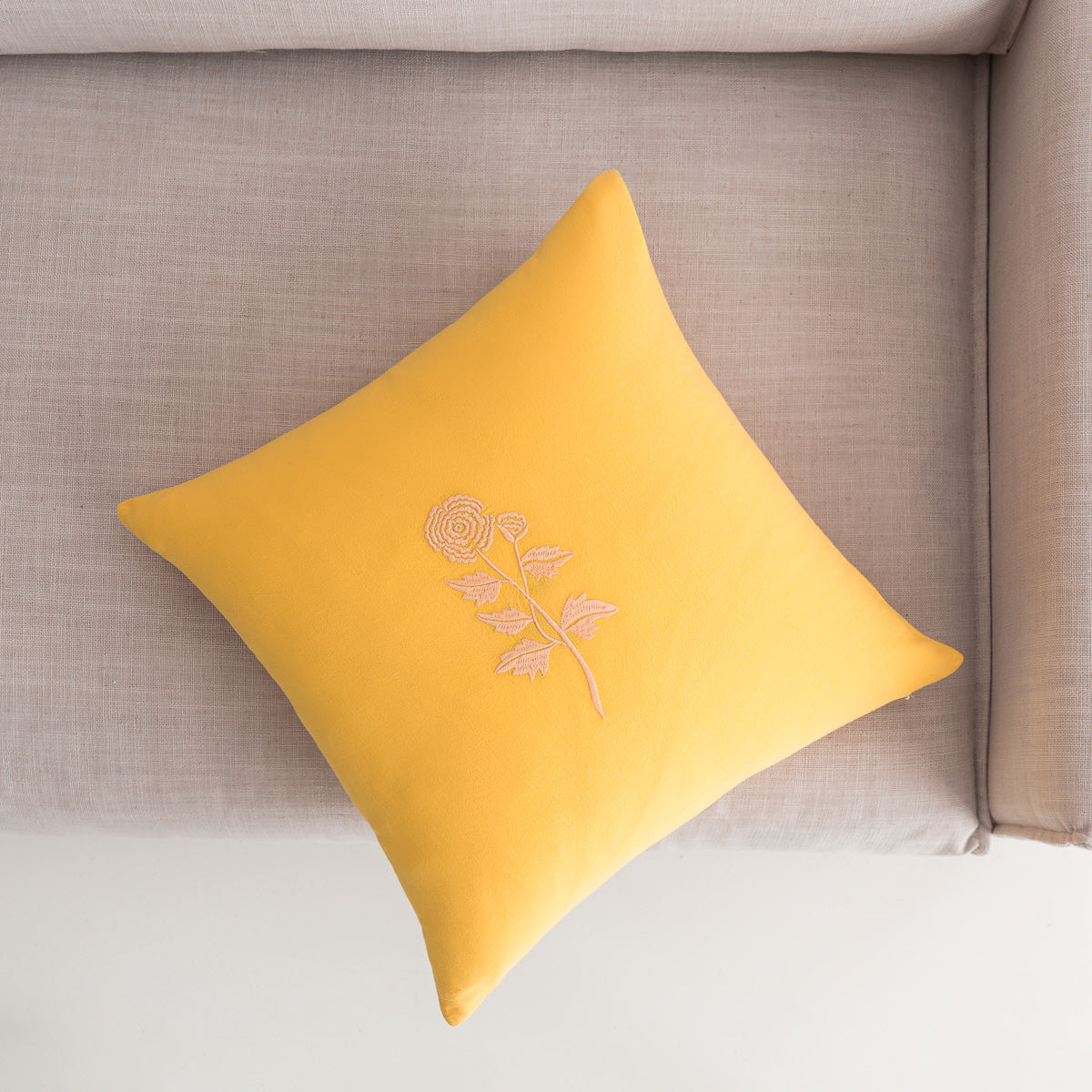 Pillowcase 43x43cm Yolanthe Sun Yellow 484/ 10