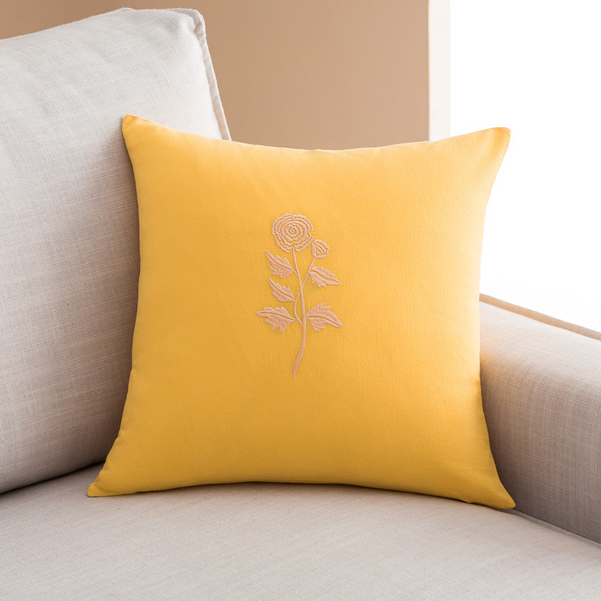 Pillowcase 43x43cm Yolanthe Sun Yellow 484/ 10