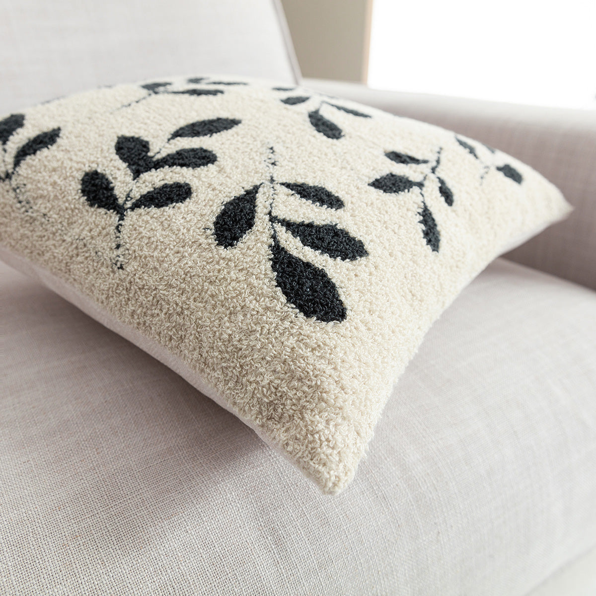 Pillowcase 43x43cm Herbal Ecru/Dark Khaki 705/ 05