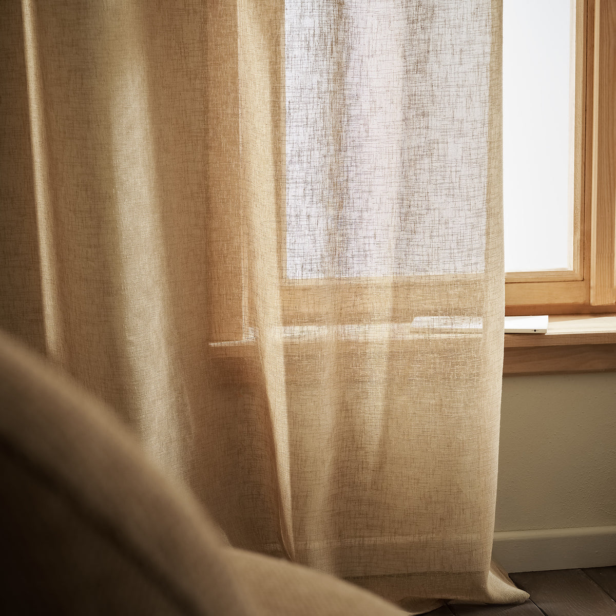 Combe Jute 502/36 Curtain with Studs