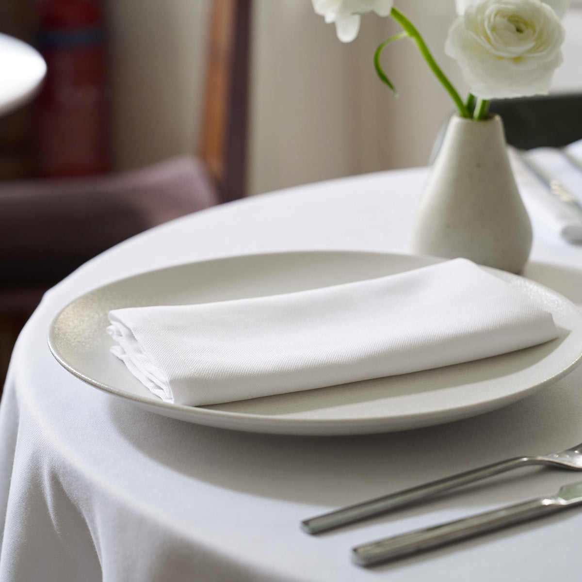 White Dinner Napkin