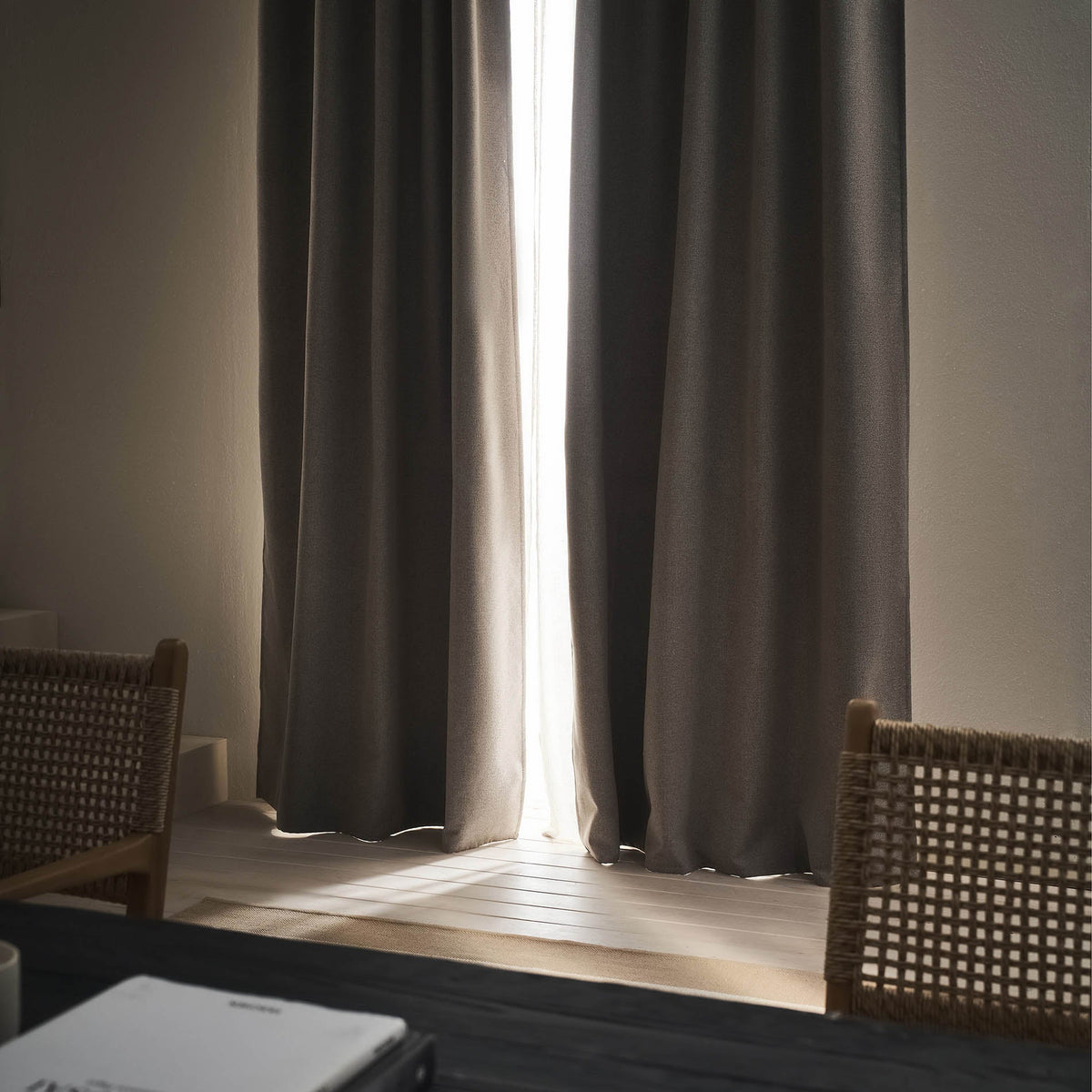 Blackout curtain with slats 155x280cm Nap Warm Beige 129