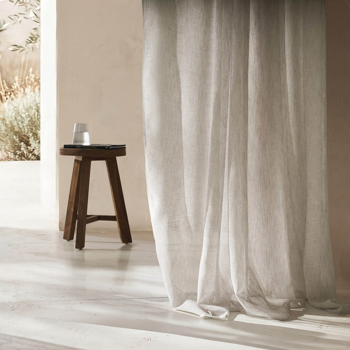 Κουρτίνα με τρουκς Combe Cloud Grey 502/01
