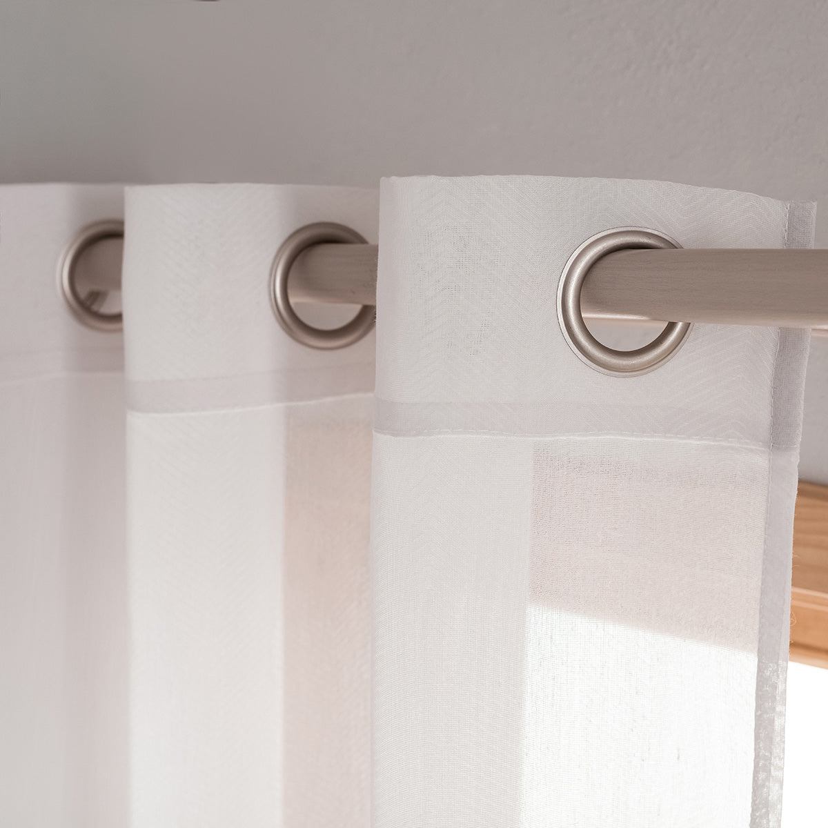 Curtain with studs 140x280cm Violette Water Grey 505/ 34