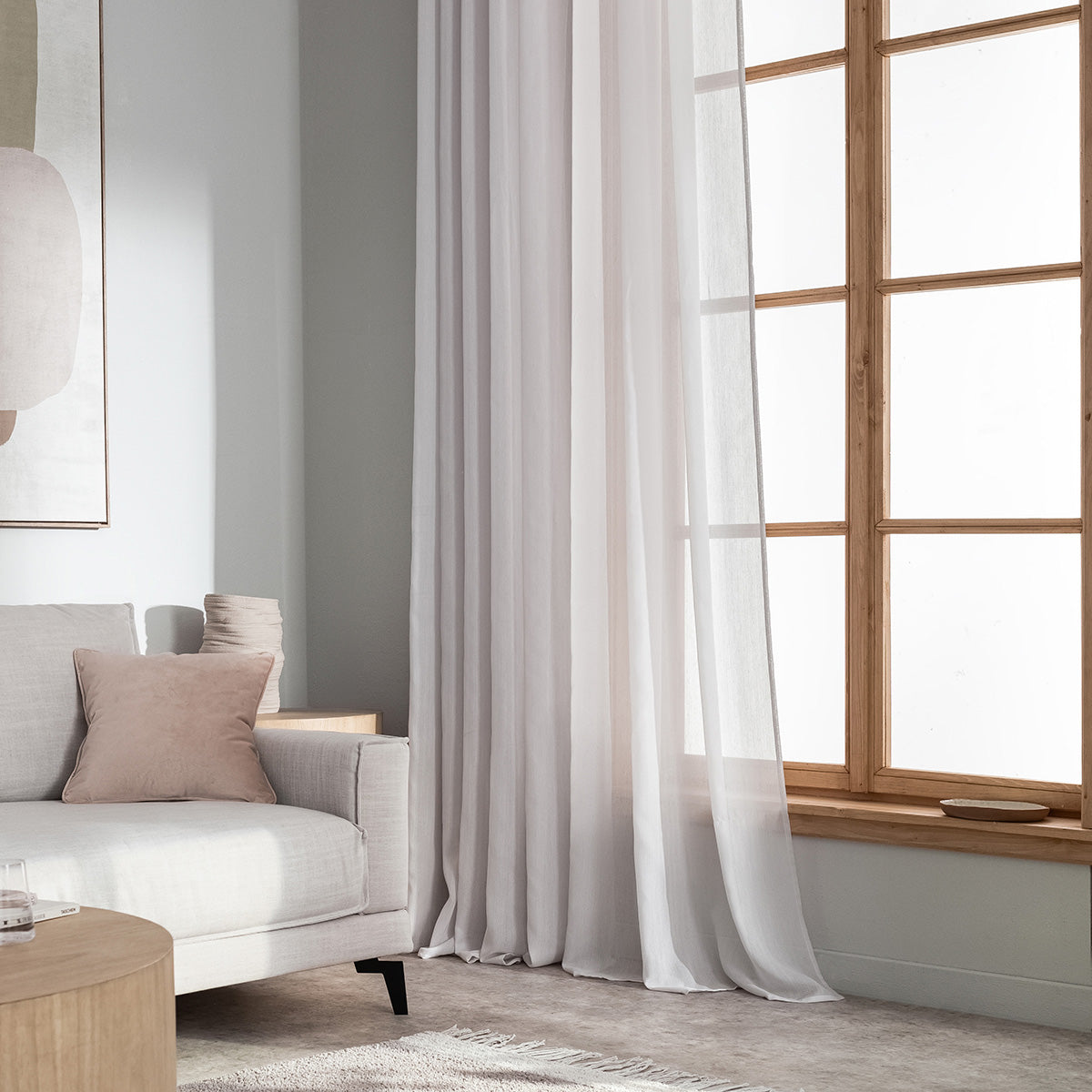 Curtain with studs 140x280cm Violette Water Grey 505/ 34