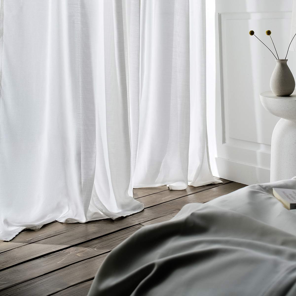Κουρτίνα με σιρίτι Renata Offwhite 506/05