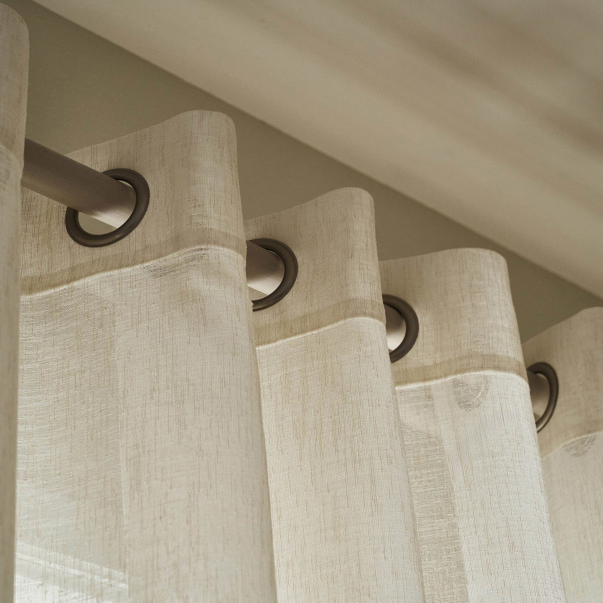Curtain with studs Maisy Beige 507/06