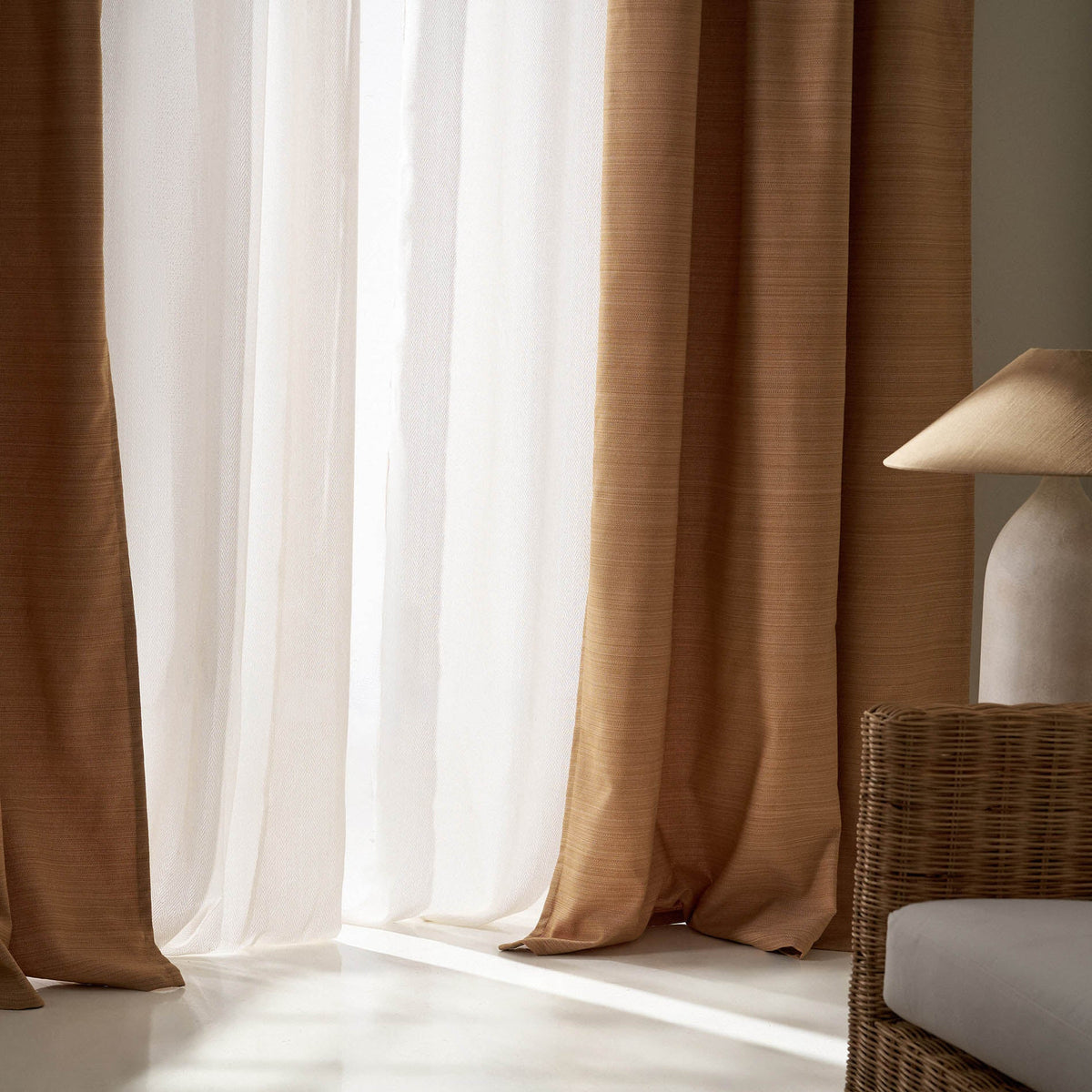 Ready-made Curtain 130x270cm Teyana Mustard Yellow 656