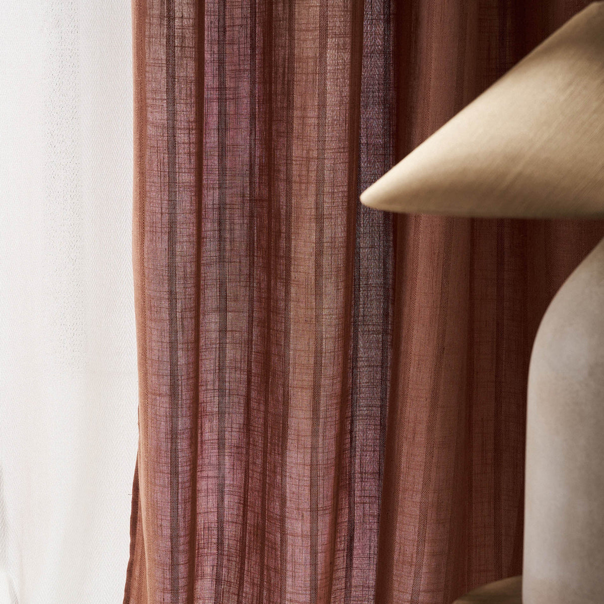 Curtain with studs 140x280cm Nysera Rust 705