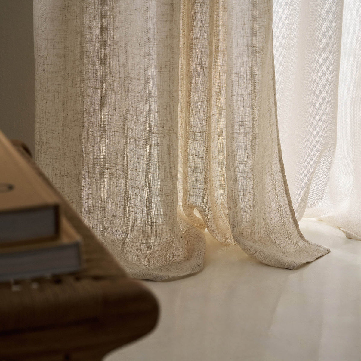 Κουρτίνα με σιρίτι 140x295cm Nysera Linen 705