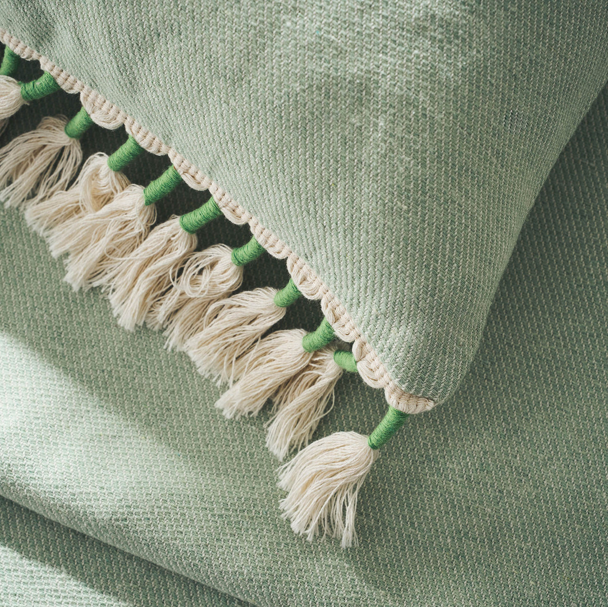 Pillowcase 43x43cm Kianga Bean Green 226/18