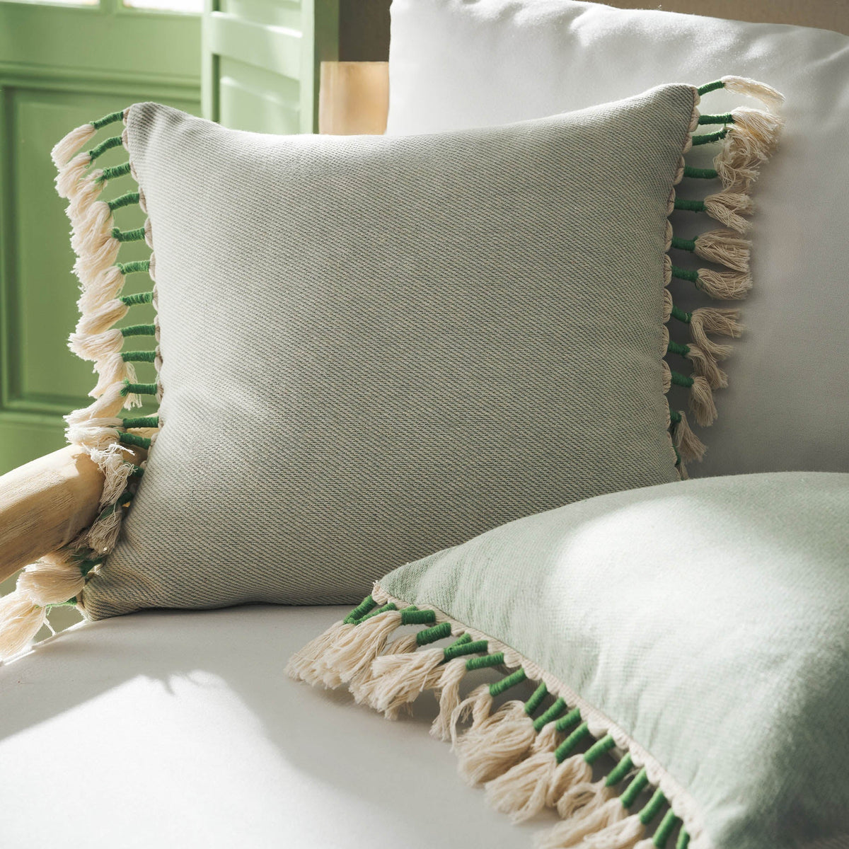 Pillowcase 43x43cm Kianga Bean Green 226/18