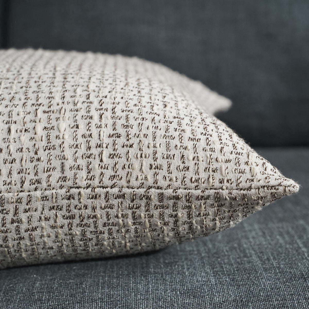 Pillowcase 50x50cm Quina Beige/Black 238/14