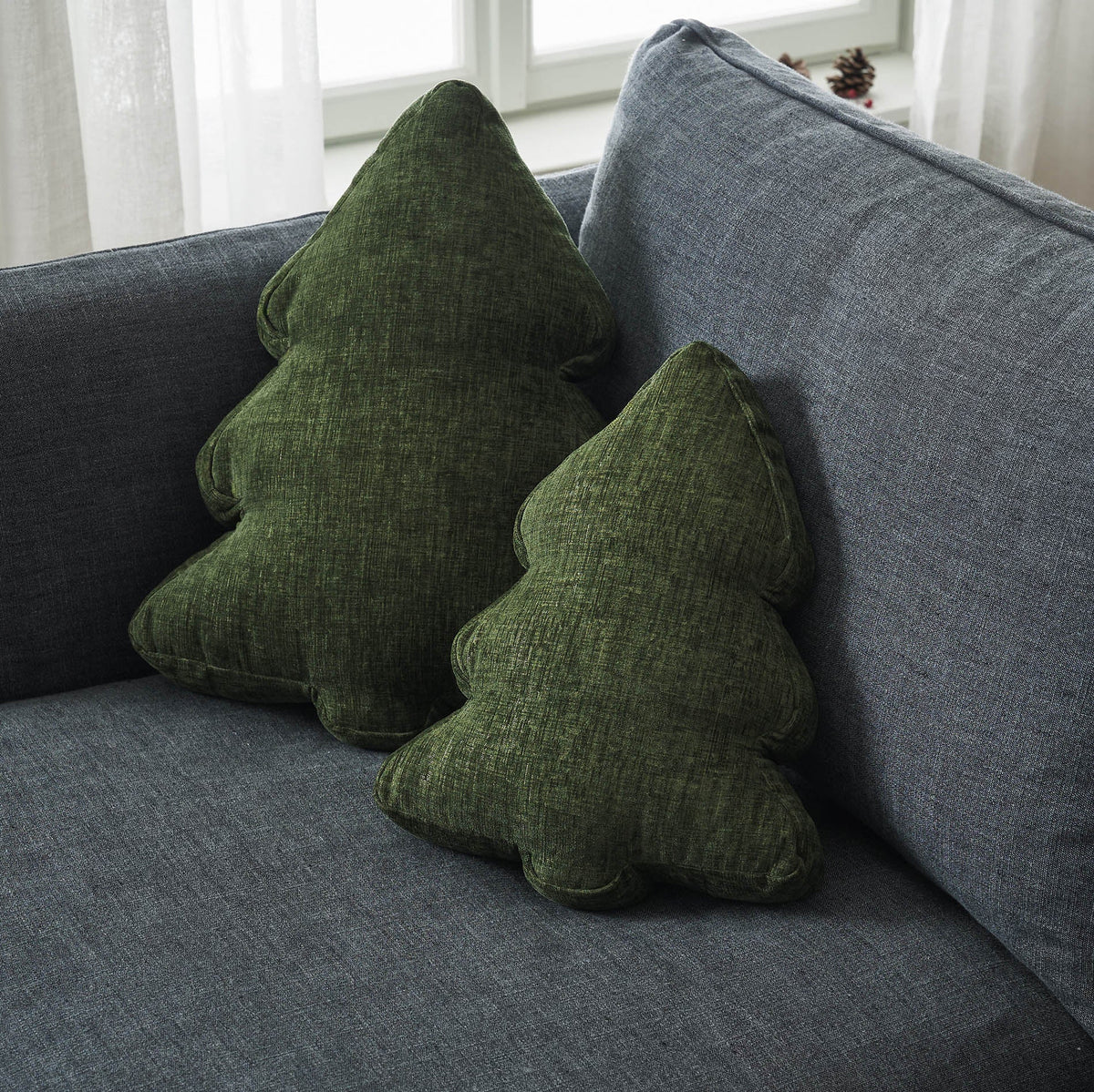 Pillow with filling Xmas Sage Green 283