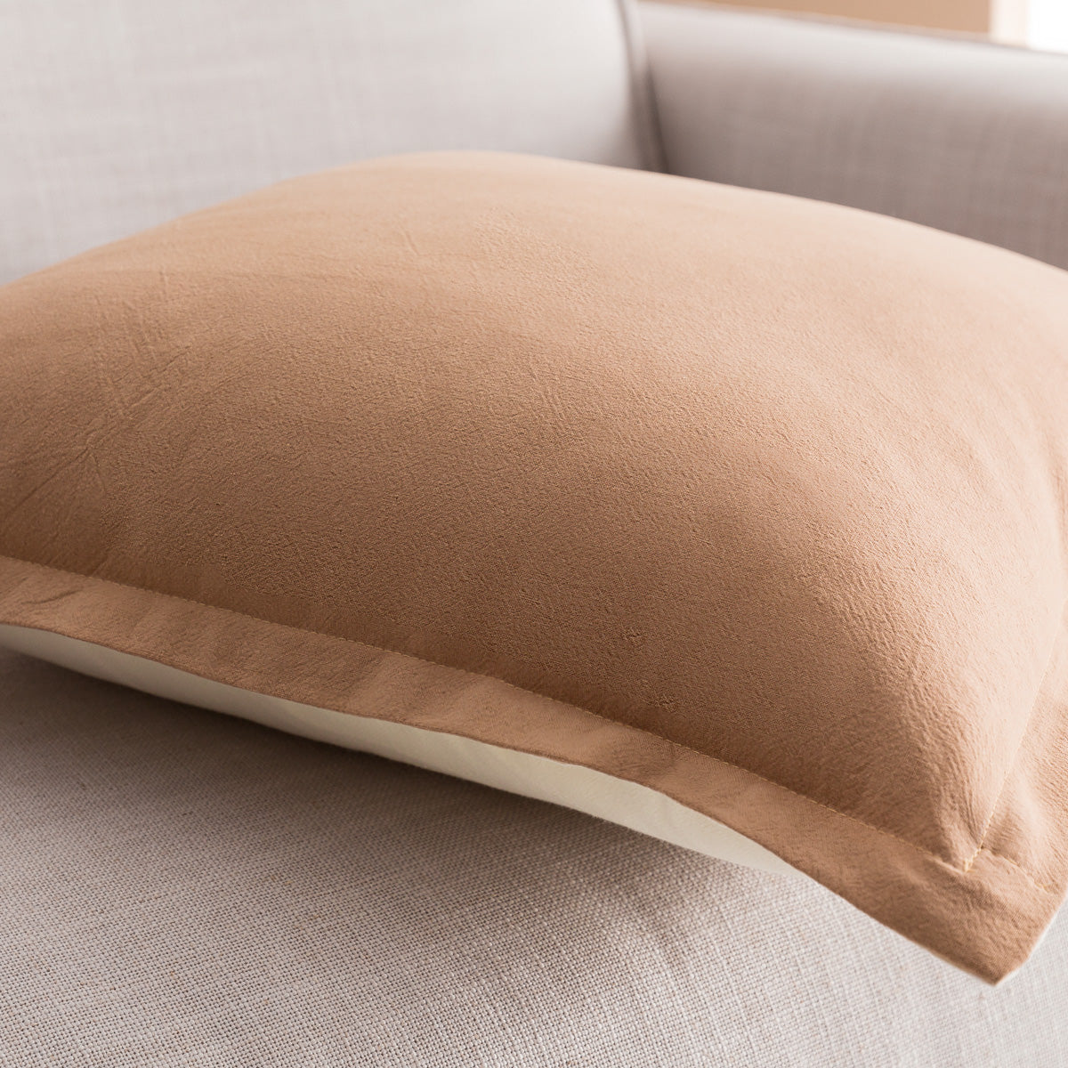 Pillowcase 43x43cm Light veil Jute/Vanilla 309/ 36