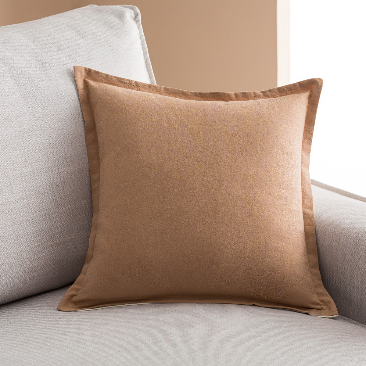 Pillowcase 43x43cm Light veil Jute/Vanilla 309/ 36