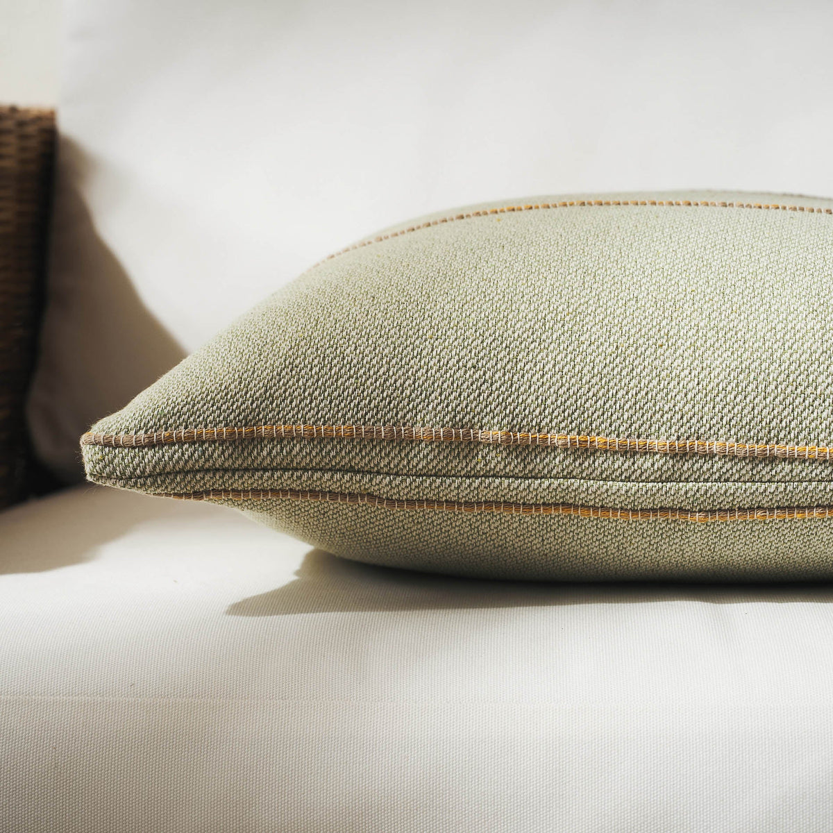 Pillowcase 43x43cm Rabia Green/Mustard 321/11