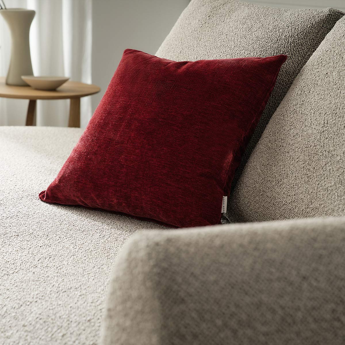 Pillowcase 50x50cm Luna Red Velvet 427/02