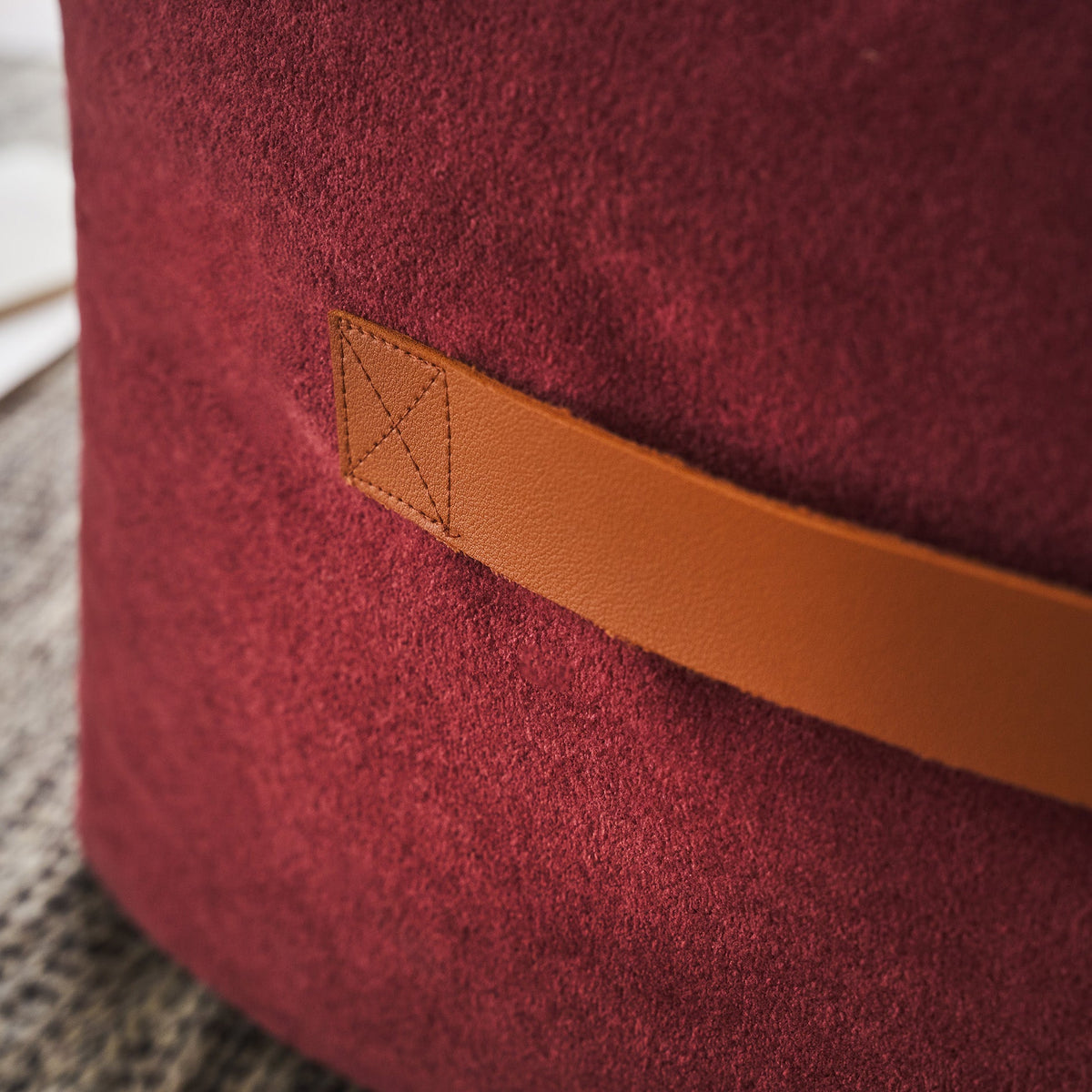 pouf 40x50x50cm Mirabelle Spice Red 461/02