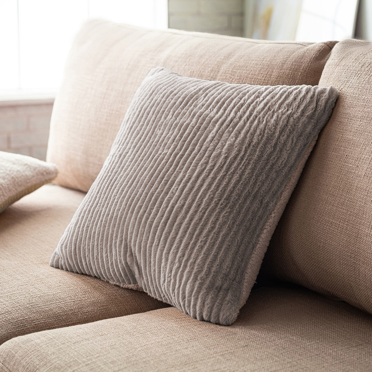 Pillowcase 43x43cm Softy Ash Grey 478/ 15