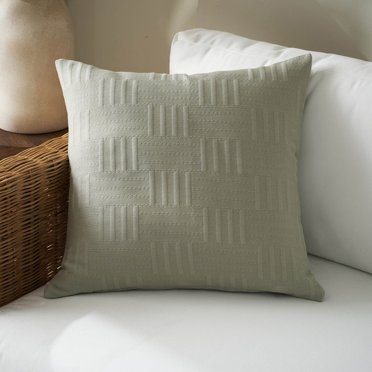Pillowcase 50x50cm Calyra Smoke Green 654/07
