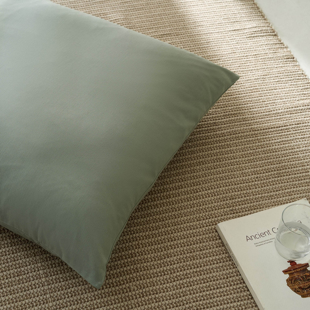 Μαξιλαροθήκη 65x65cm Emory Smoke Green 714