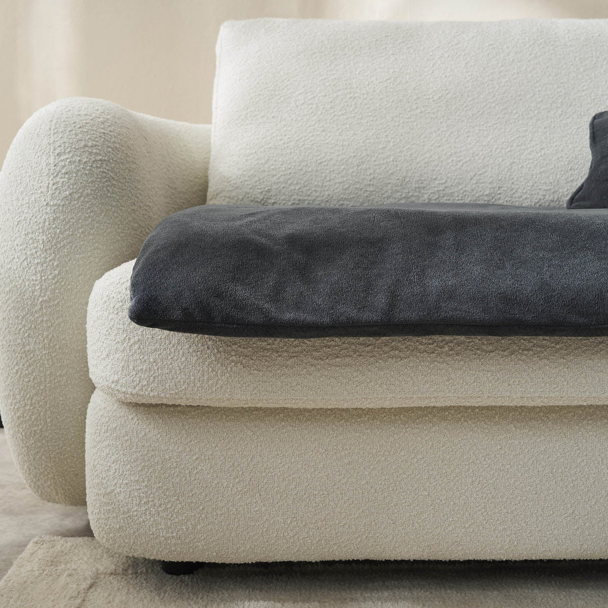 Sofa Topper 80x200cm Nadinia Pearl Gray 137
