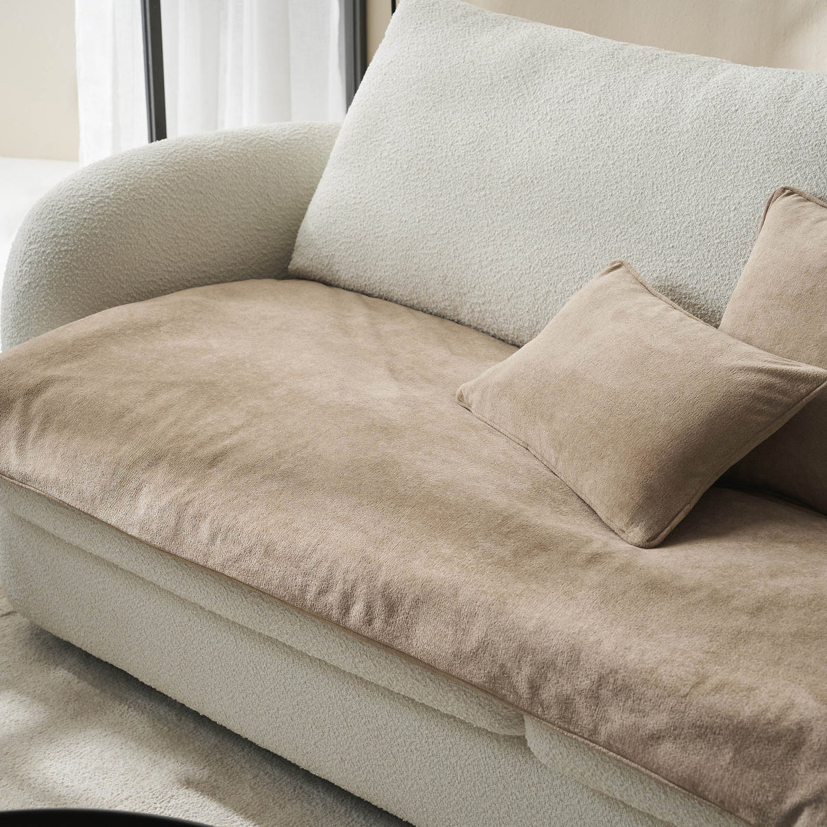 Sofa Topper 80x200cm Nadinia Canvas Beige 137