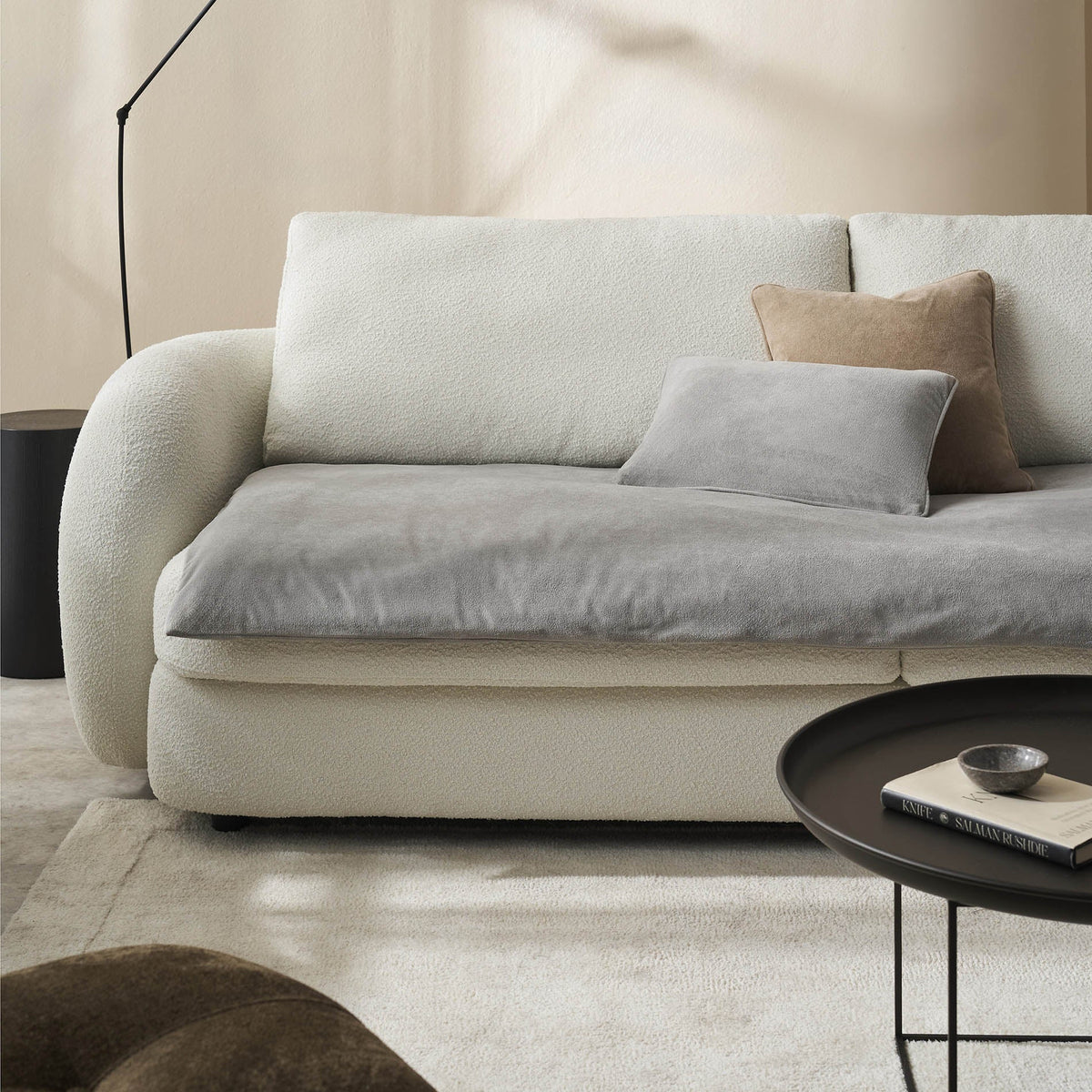 Sofa Topper 80x200cm Nadinia Fog Grey 137