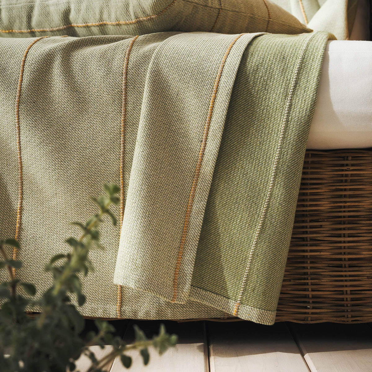 Throw Rabia Green/Mustard 321/11