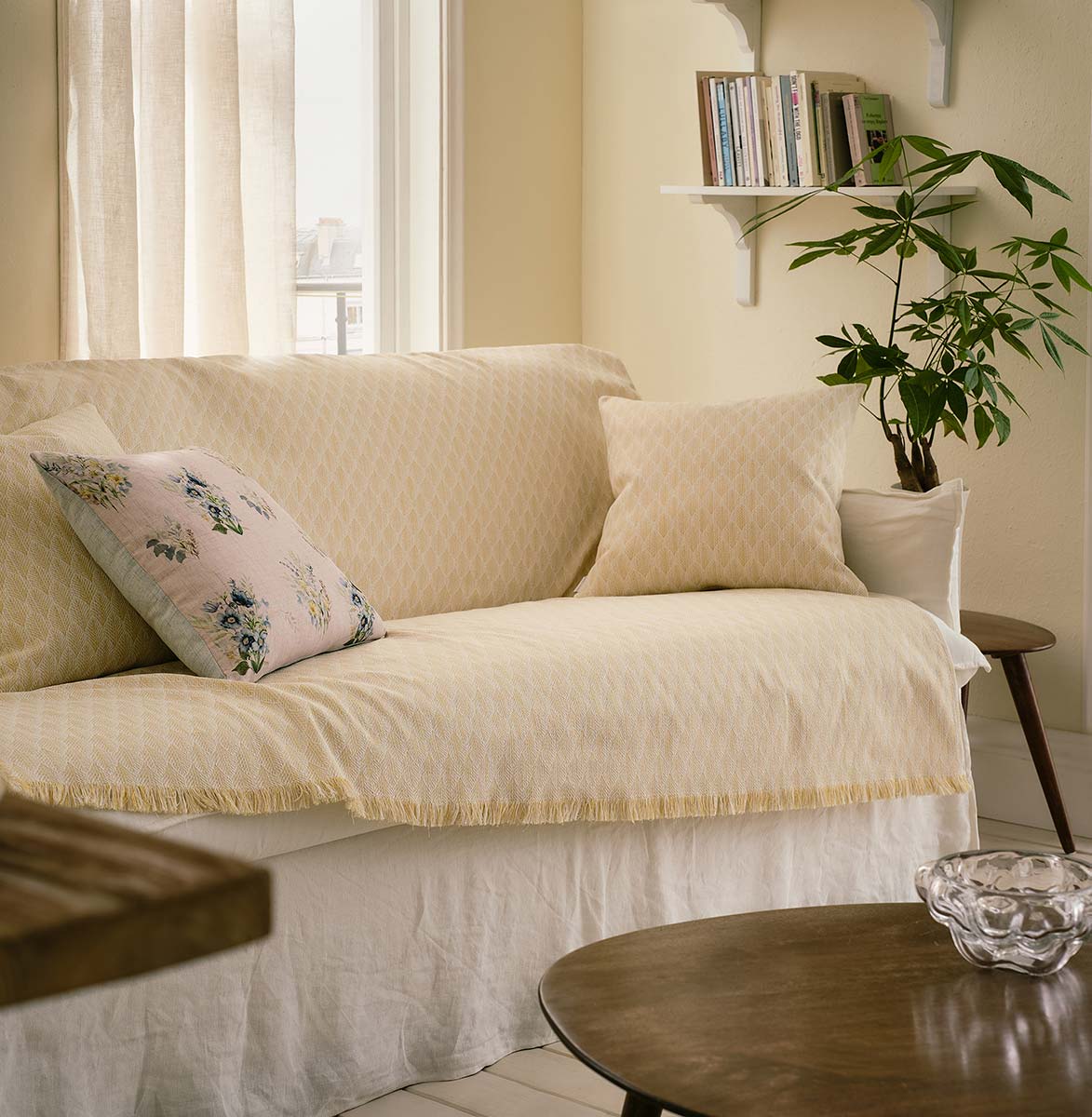 Two-Seater Throw 180X250cm Fianna Pollen Yellow 328/04