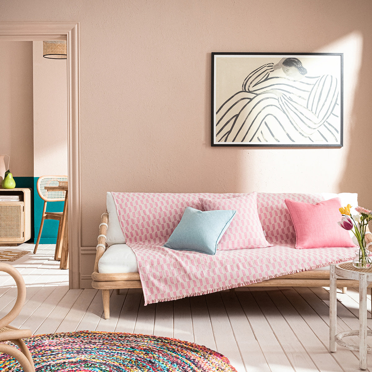 Throw Denise Gum Pink 518/23