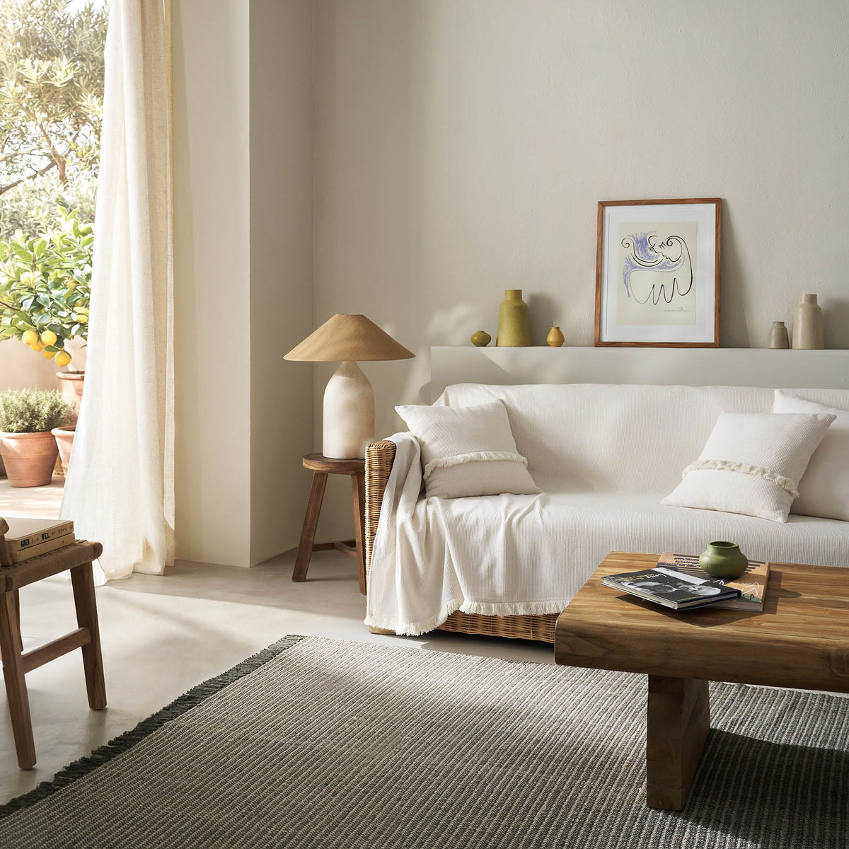 sofa throw Odessa Off White 533/05