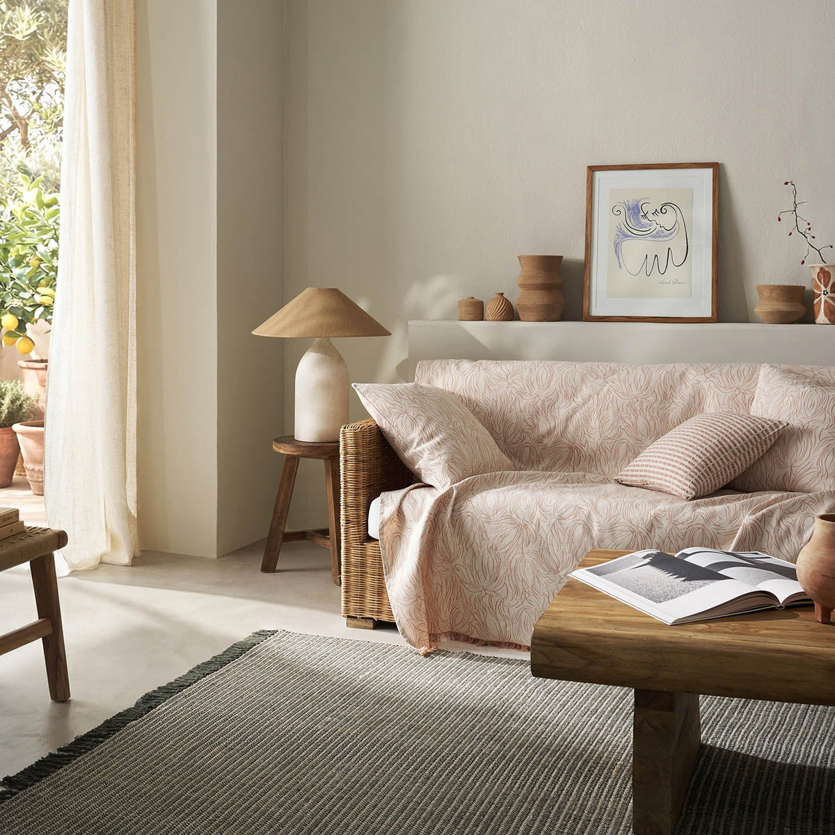 sofa throw Delia Dusted Clay 563/03