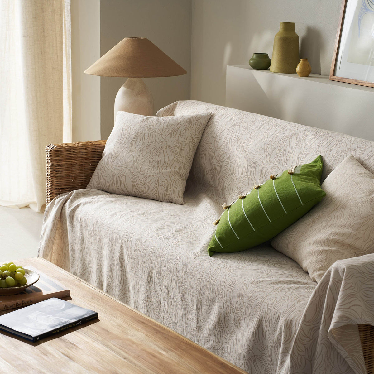 sofa throw Delia Natural Ecru 563/05