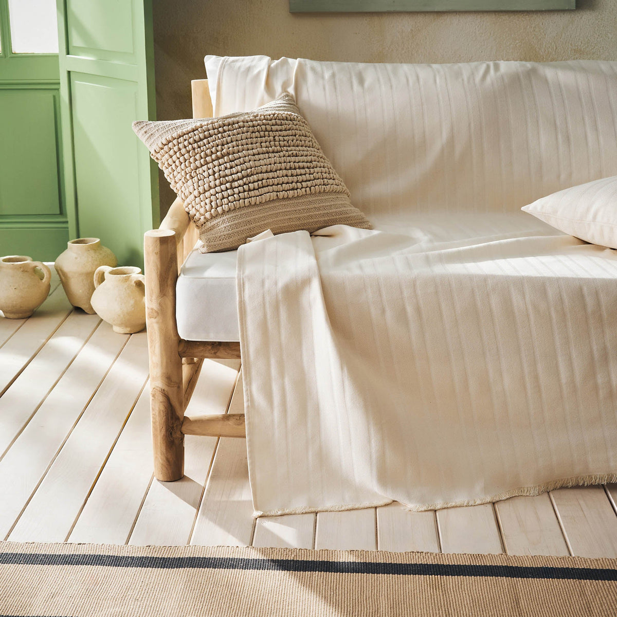 Throw Laurel Bone Beige 731/05