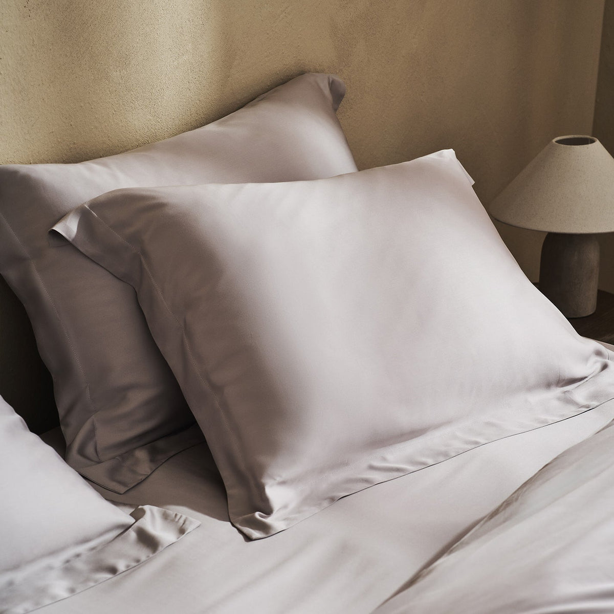 Pillowcases pair 51x72cm Sentia Light Grey 305/15