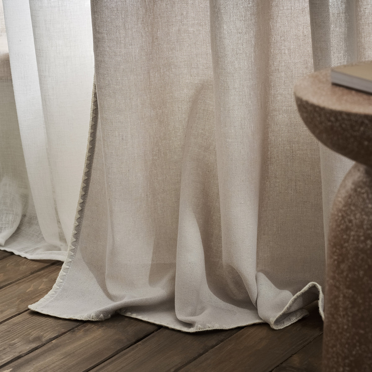 Κουρτίνα με τρουκς 140x280cm Pundo Water Grey 436/34