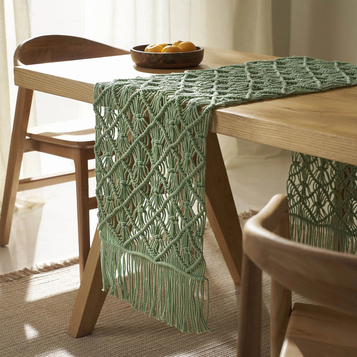Runner 40x160cm Natural Fog Green 196/18