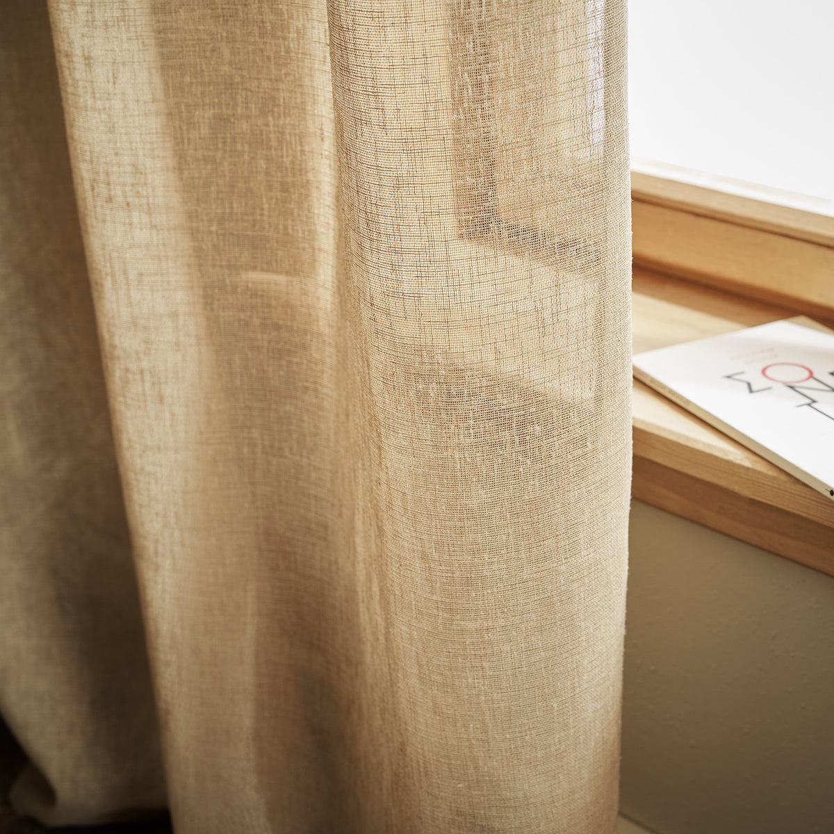 Combe Jute 502/36 Curtain with Studs