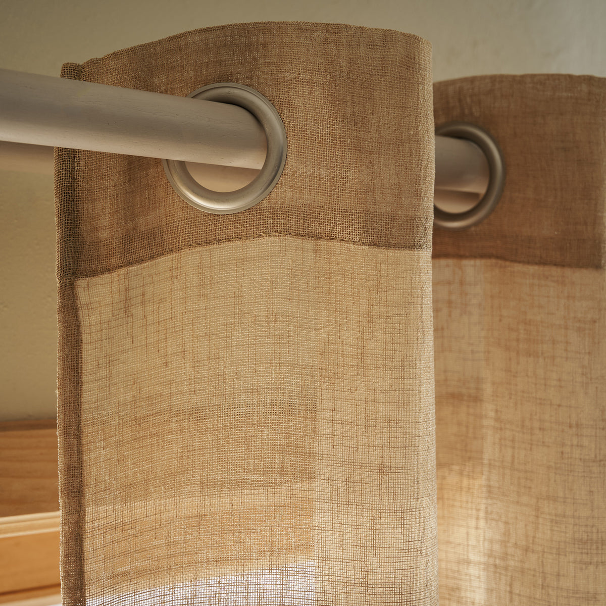 Combe Jute 502/36 Curtain with Studs