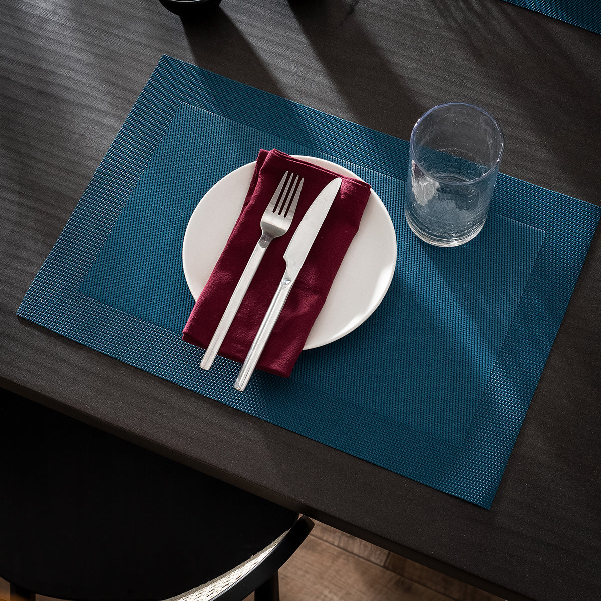 Set of 4 Placemats with 4 Napkins 30x46cm Waverly Jean Blue 132/ 09
