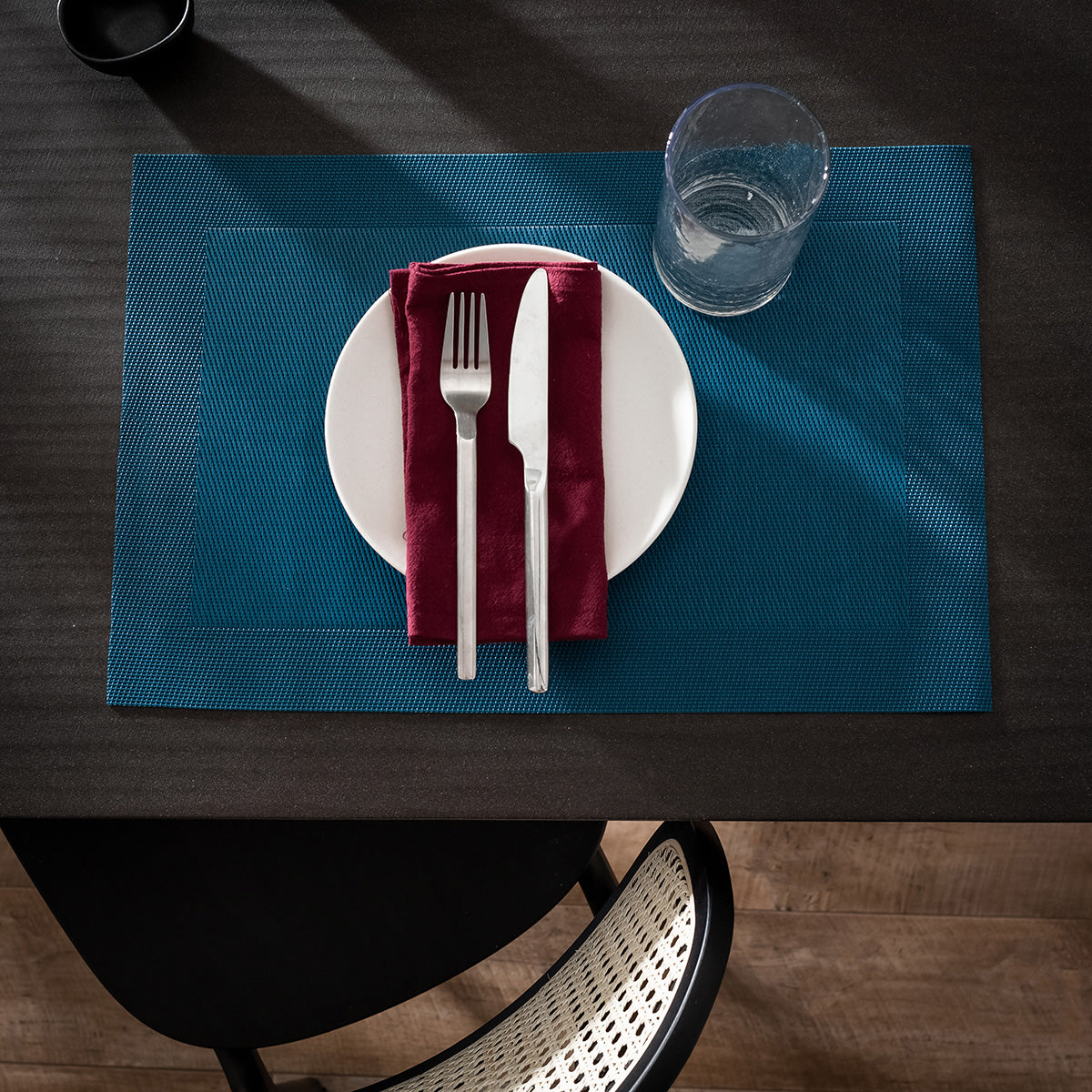 Set of 4 Placemats with 4 Napkins 30x46cm Waverly Jean Blue 132/ 09