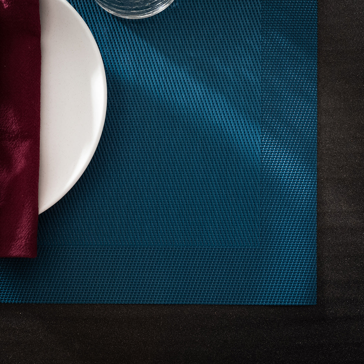 Set of 4 Placemats with 4 Napkins 30x46cm Waverly Jean Blue 132/ 09
