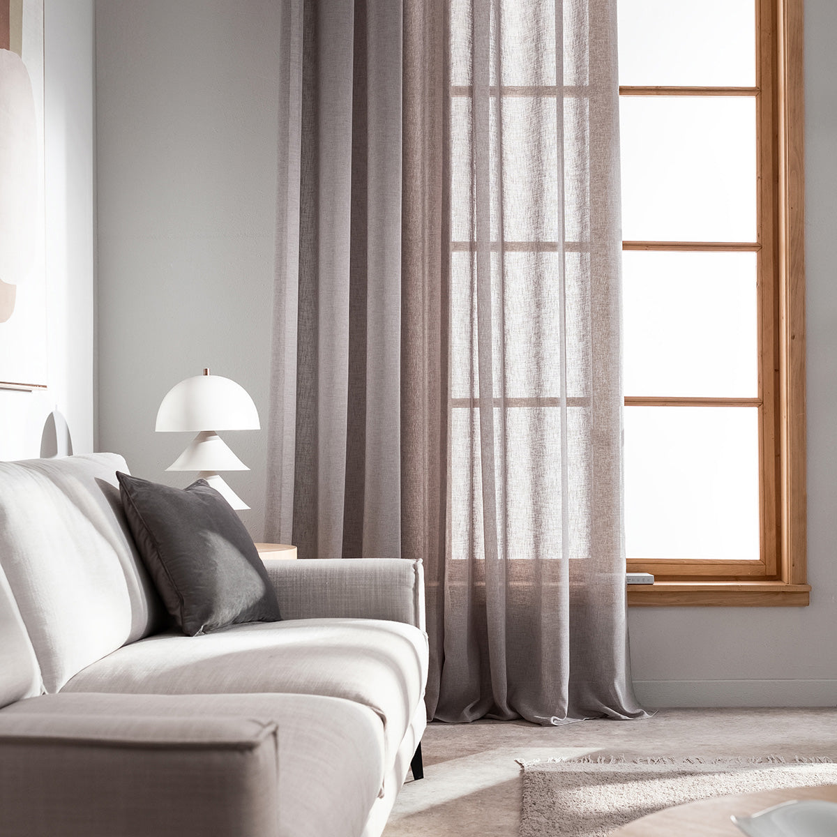 Curtain with studs 140x280cm Combe Shadow Grey AW23 502/48