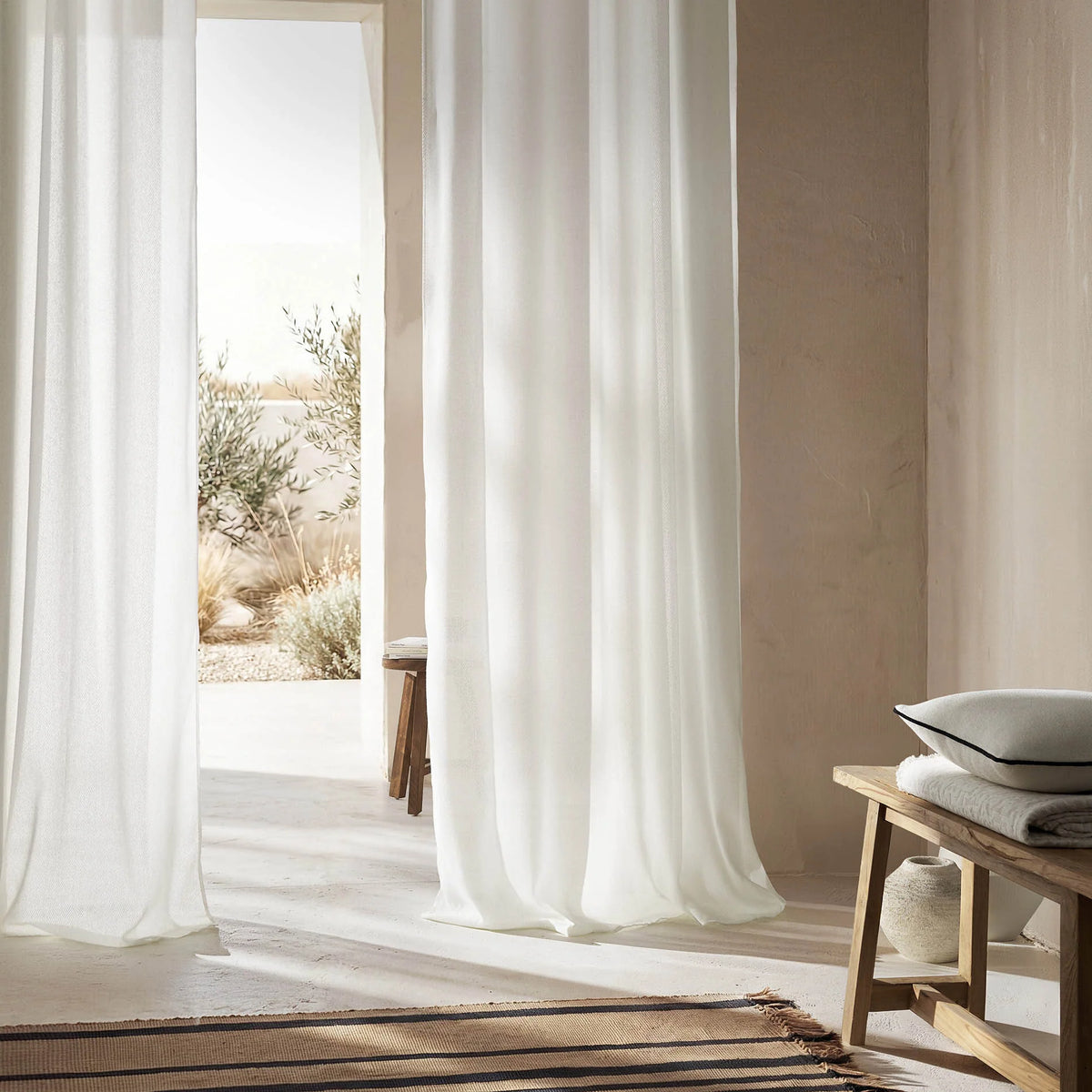 Κουρτίνα με τρουκς Velmira OffWhite 509