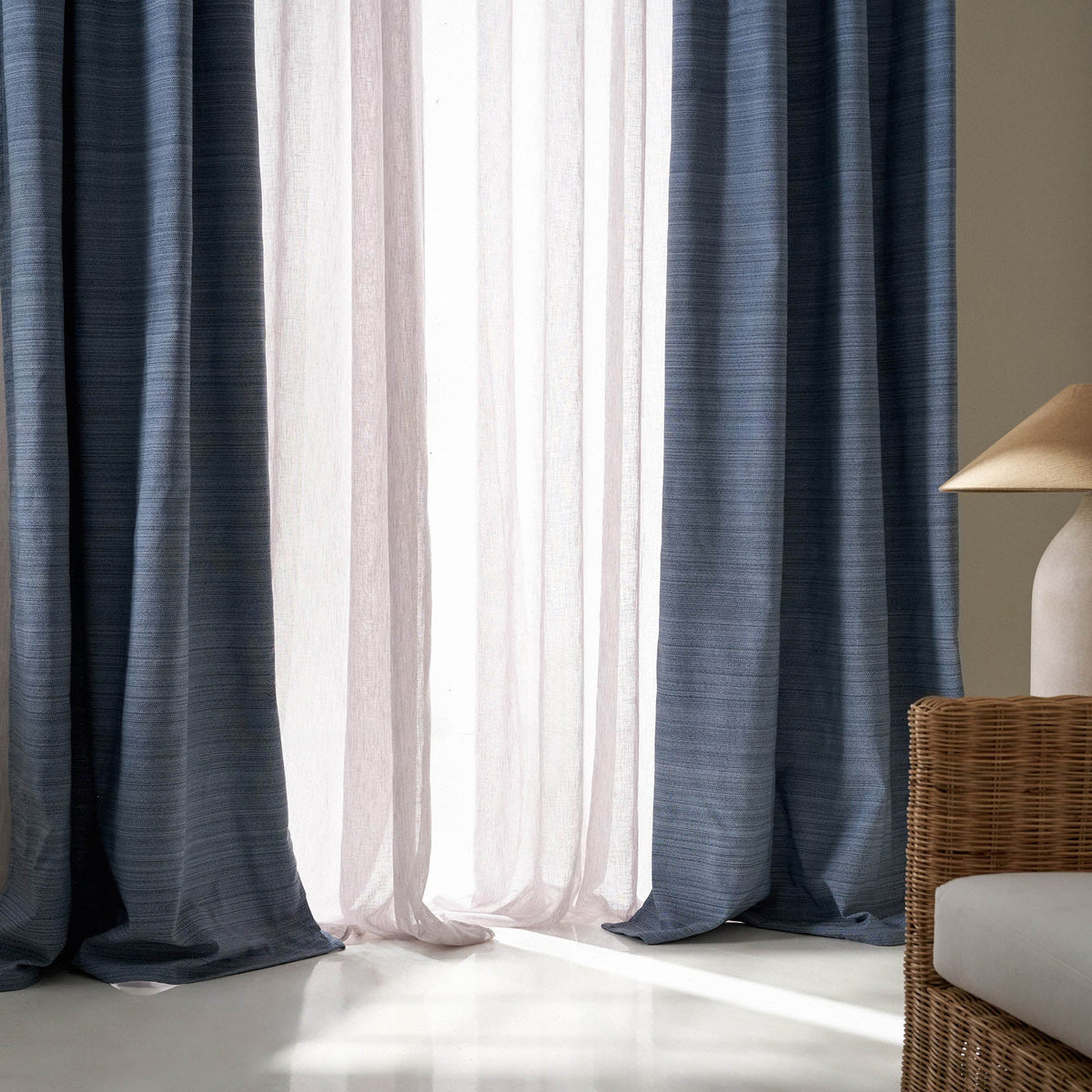 Έτοιμη Κουρτίνα 130x270cm Teyana Jean Blue 656